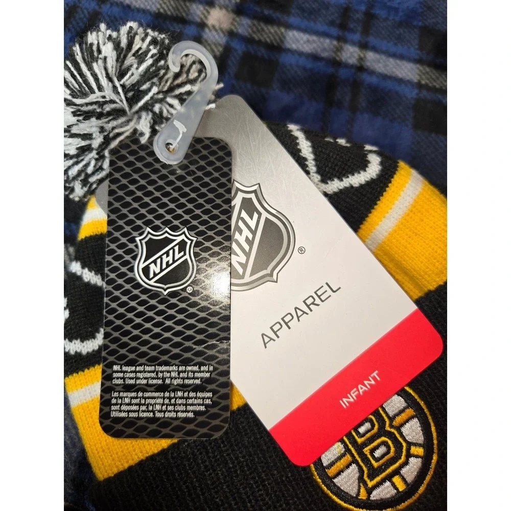 NHL Boston Bruins Infant Black Gold Knit Beanie
